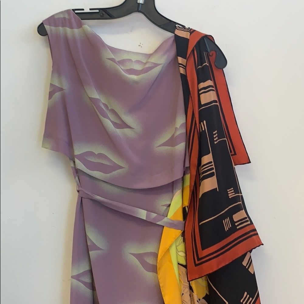 DRIES van NOTEN Scarf Silk The Depot Dress 34 US 2 - Picture 12 of 13